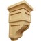 Ekena Millwork 3 1/2"W x 3 3/4"D x 6"H Mini Reyes Wood Corbel, Alder CORW03X03X06RYAL - alternate 1